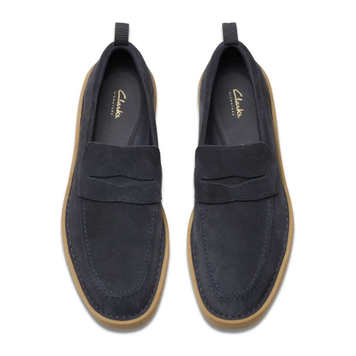 Clarks - Martock Lo Navy Suede