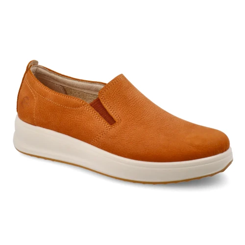 Fly Flot - Leather Woman Shoe Tan