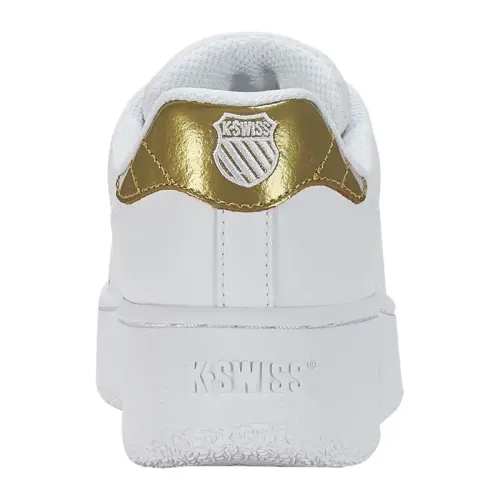 K-Swiss - Classic Pf Platfor White White/Gold
