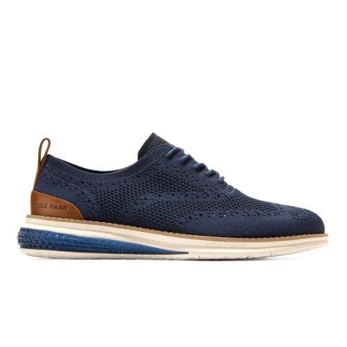 Cole Haan - Og Energyweave Stitchlite Wing Oxfords Navy Blazer   Ivory   Natural