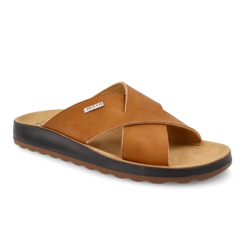 Fly Flot - Synthetic Man Slipper Tan