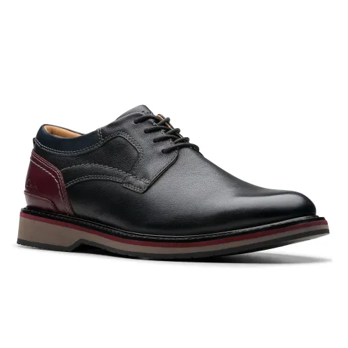 Clarks - Monahan Plain Black Leather