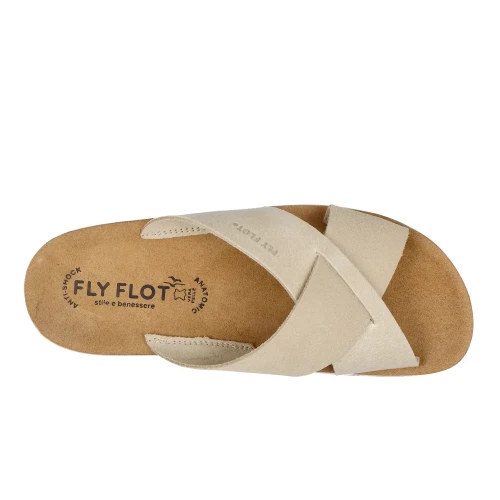 Fly Flot - Leather Woman Slipper Ivory