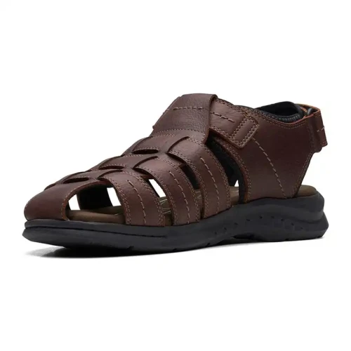 Clarks - Walkford Fish Brown Tumb