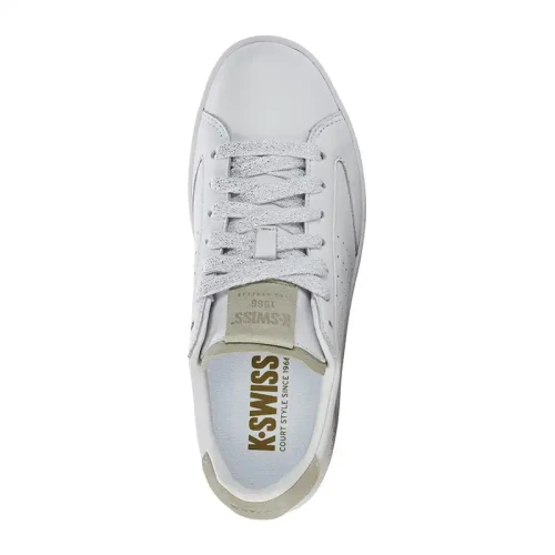 K-Swiss - Lozan  Klub Lth Wht/Wht/Agath Gry Sd M