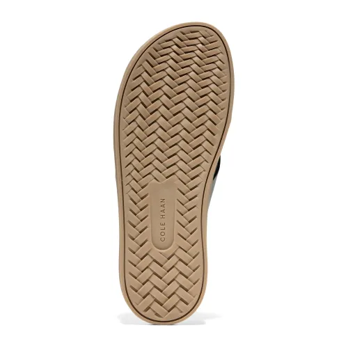 Cole Haan - Nantucket Cross Strap Sandal Lava Smoke Nubuck   Ch Dark Latte