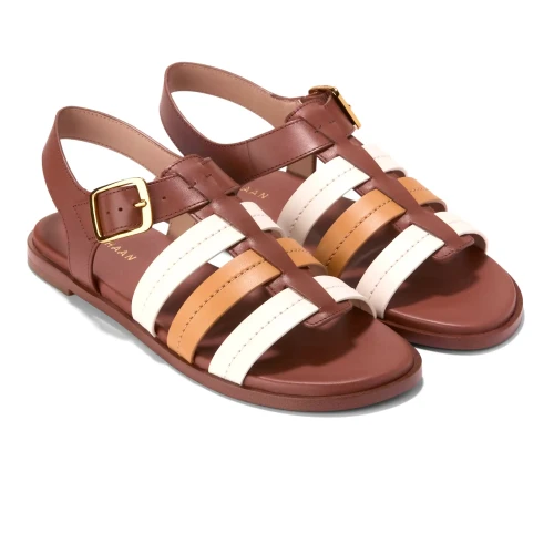 Cole Haan - Flynn Fisherman Sandals Biscuit Ch Dk Cuoio Ivory Ltr