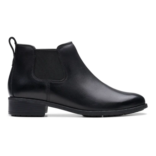 Clarks - Havisham Top Black Leather