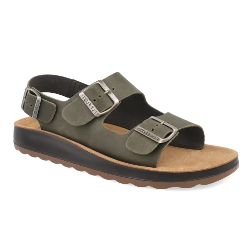 Fly Flot - Leather Man Sandal Greenfinch