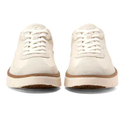 Cole Haan - Grandpro Featherarc Bike Toe Sneaker Ivory Provincial Blue  Silver Birch