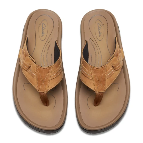 Clarks - Wesley Sun Tan Leather