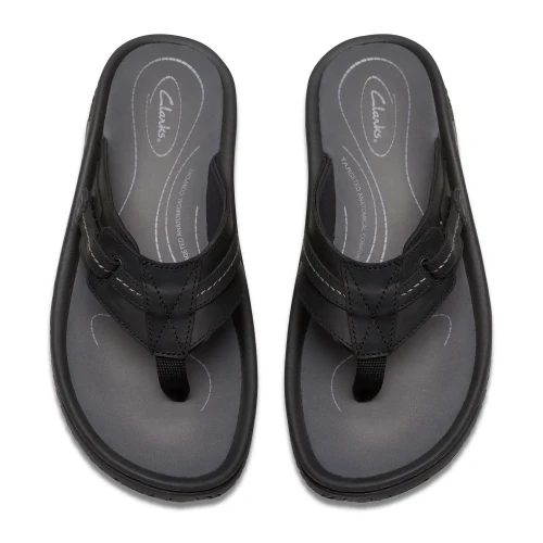 Clarks - Wesley Sun Black Leather