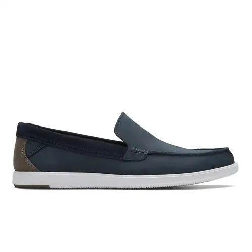 Clarks - Bratton Loafer Navy Nubuck