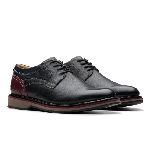 Clarks - Monahan Plain Black Leather