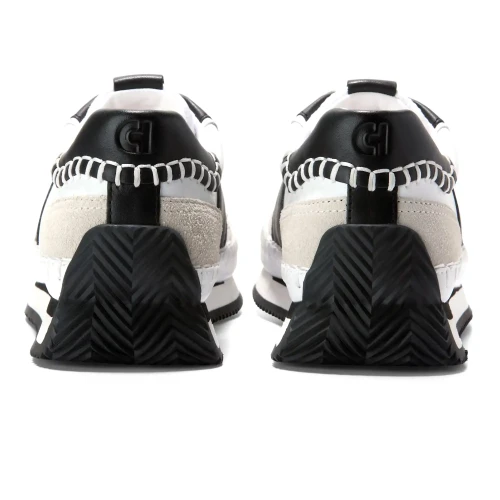 Cole Haan - Grandpro Premier Runners White Black Silver Bich Suede Black-White
