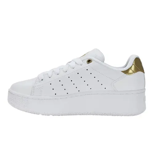 K-Swiss - Classic Pf Platfor White White/Gold