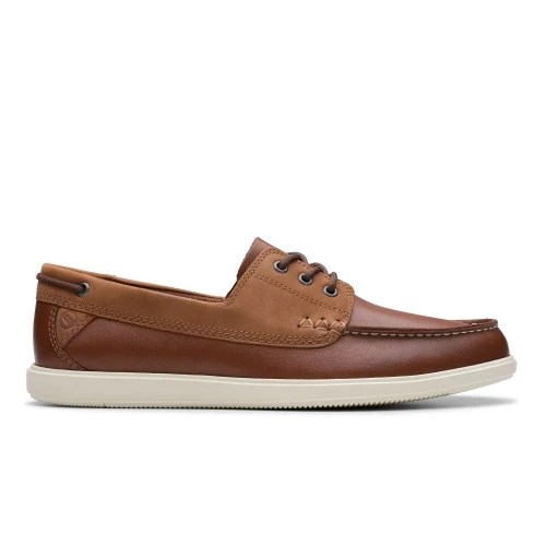 Clarks - Bratton Boat Dark Tan Lea