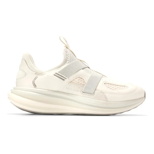 Cole Haan - Og Quadstar Monk Strap Running Sneakers Silver Birch Dove Ivory