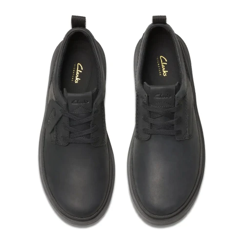 Clarks - Polden Lace Black Leather
