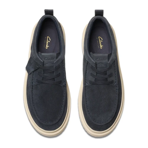 Clarks - Polden Moc Navy Suede