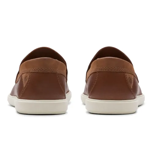 Clarks - Bratton Loafer Dark Tan Lea