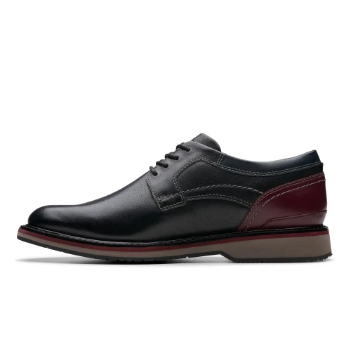Clarks - Monahan Plain Black Leather