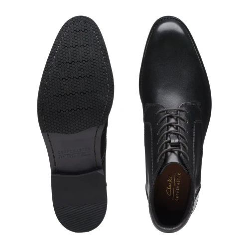 Clarks - Craftarlo Hi Black Leather