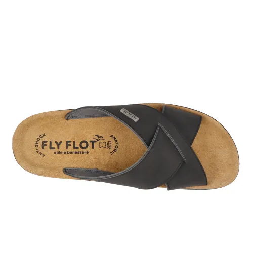 Fly Flot - Synthetic Man Slipper Black