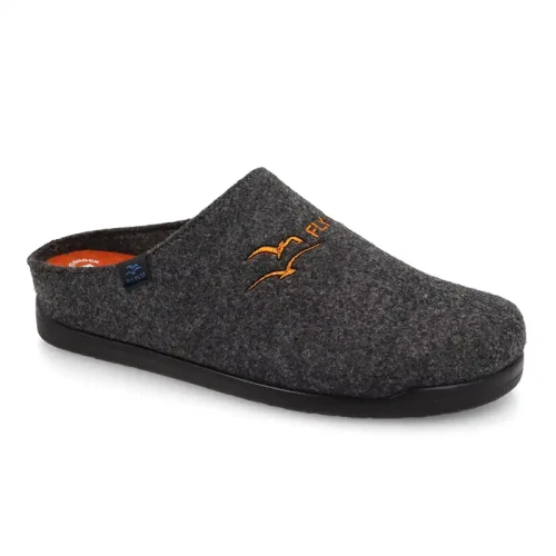 Fly Flot - Cloth Man Slipper Anthracite