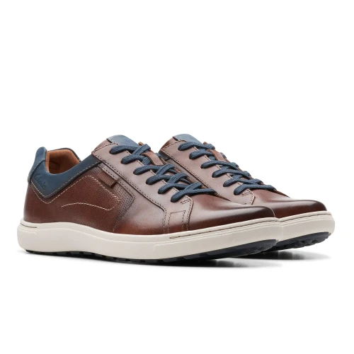 Clarks - Mapstone Lace Mahogany Leather