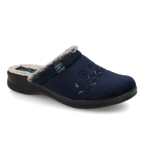 Fly Flot - Cloth Woman Slipper Blue