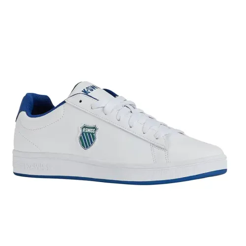 K-Swiss - Court Shield Wht/Antqgrn/Bluqrtz M
