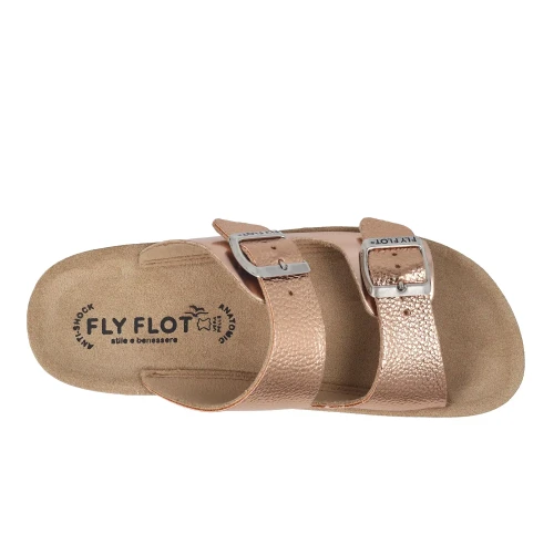 Fly Flot - Synthetic Woman Slipper Dark Gold