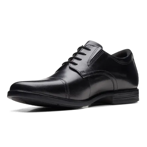 Clarks - Howard Cap Black Leather