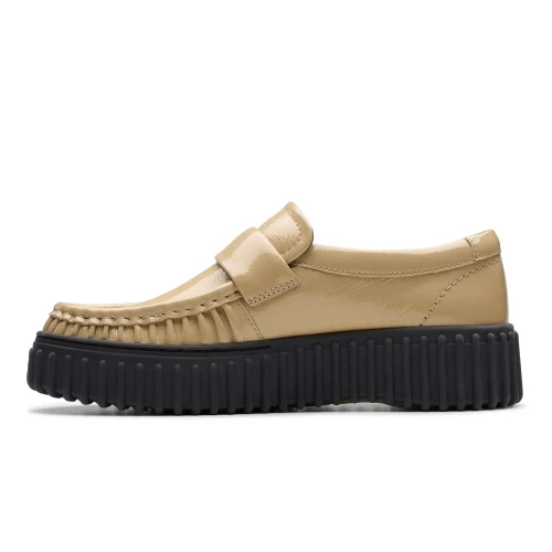 Clarks - Torhill Mocc Beige Patent