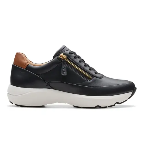 Clarks - Tivoli Zip Black Leather