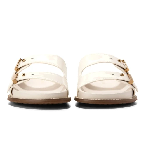 Cole Haan - Marisol Footbed Sandals Ivory Patent Ltr