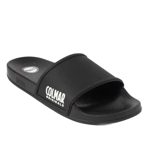 Colmar - Slipper Plain Black-White 904 Tg