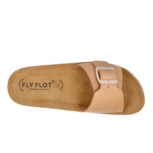 Fly Flot - Leather Woman Slipper Deep Pink