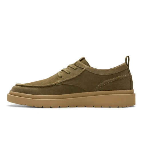 Clarks - Polden Moc Olive Suede