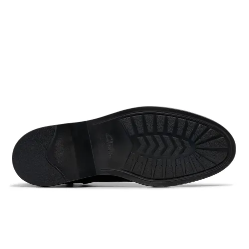 Clarks - Aldwin Cap Black Leather