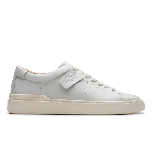 Clarks - Craft Swift White Leather