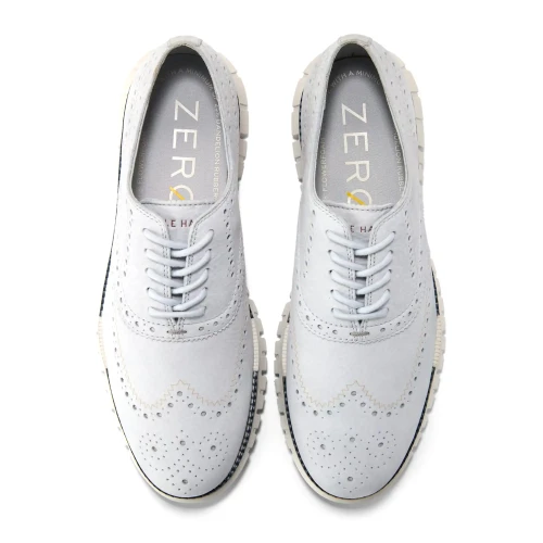 Cole Haan - Zerogrand Remastered Wingtip Oxford – Microchip Nubuck   Big Dipper   Ivory