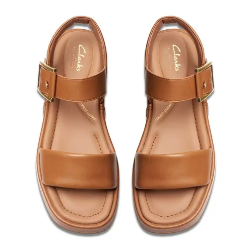 Clarks - Alda Strap Tan Leather