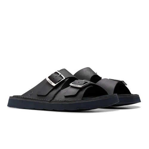 Clarks - Solsbury Strap Black Leather