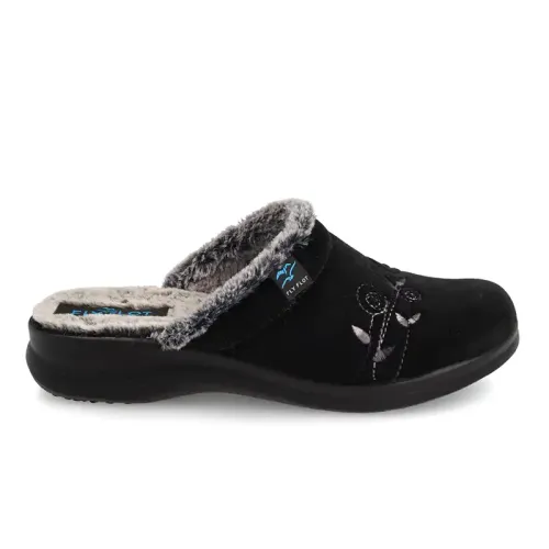 Fly Flot - Cloth Woman Slipper Black