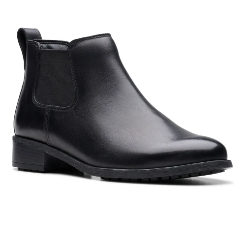 Clarks - Havisham Top Black Leather