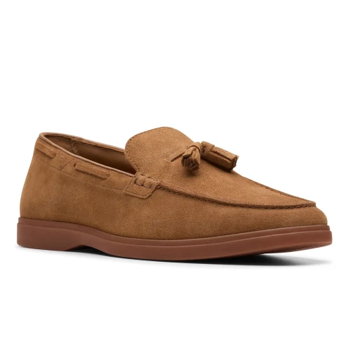 Clarks - Torford Tassel Cola Suede