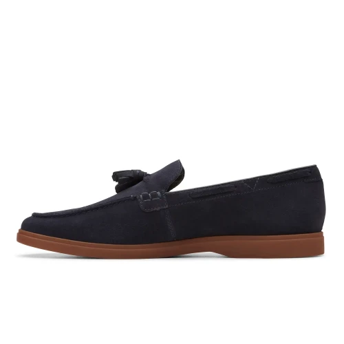 Clarks - Torford Tassel Navy Suede