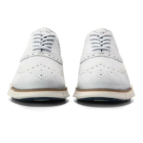 Cole Haan - Zerogrand Remastered Wingtip Oxford – Microchip Nubuck   Big Dipper   Ivory
